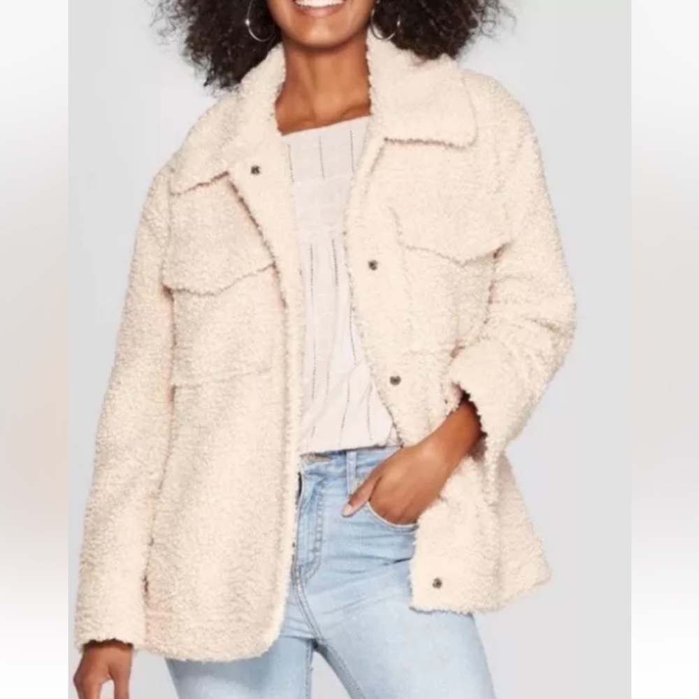 Knox Rose Teddy Snap Front Jacket XXL